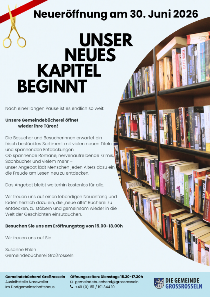 Eröffnung Bücherei